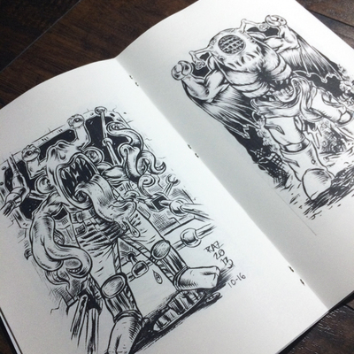 Inktober 2013 31 days of kaijus