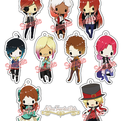 Chibi doll charms