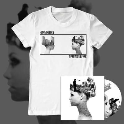 Hometruths - open your eyes t-shirt & cd bundle