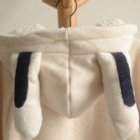 Japanese ears bunny hooded cloak coat - Thumbnail 4