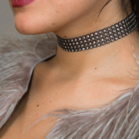 Black Riri Diamond Choker  - Thumbnail 2