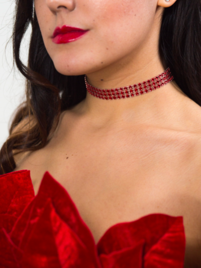 Red Riri Diamond Choker 