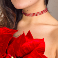 Red Riri Diamond Choker  - Thumbnail 1