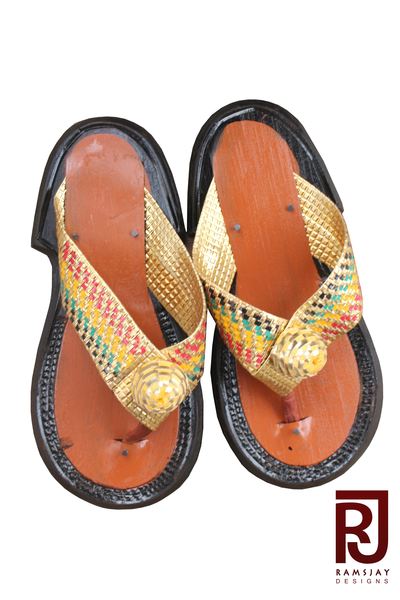  Men’s Handmade Ghanaian Traditional Slippers Men's Shoes Sandals Slippers 