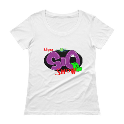 Ladies' Scoopneck T-Shirt w/official SiQ logo