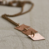 Squares Copper Necklace - Thumbnail 1