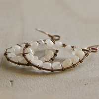 Geode Gemstone Earrings - Thumbnail 1