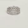 Crown Ring - Princess Ring - Stackable - Silver-3