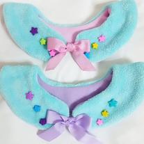 Fuzzy Mint Peter Pan Collars Detachable