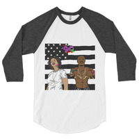 Power Couple 3/4 sleeve raglan shirt - Thumbnail 1
