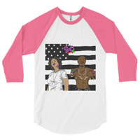 Power Couple 3/4 sleeve raglan shirt - Thumbnail 3