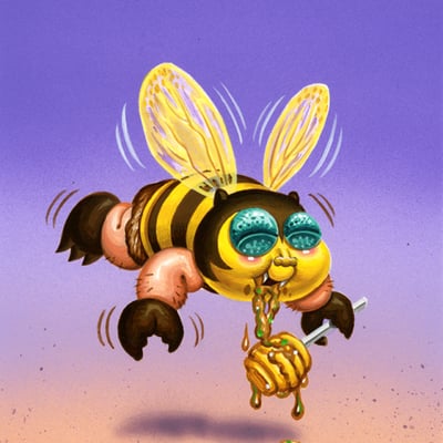 Buzzin' bea / joan drone final art - disasters of the universe series 2 2017 - Thumbnail 5