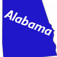 State Alabama decal outdoor vinyl weather resistant handmade - Thumbnail 1