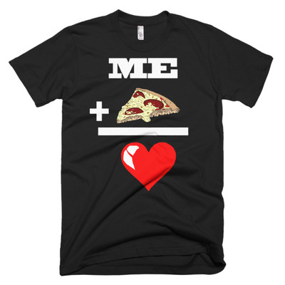 Pizza love short sleeve men's t-shirt