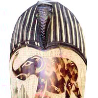 Vintage Hand Carved African Tribal Mask Tribal Art African Art Ghanaian Mask - Thumbnail 1