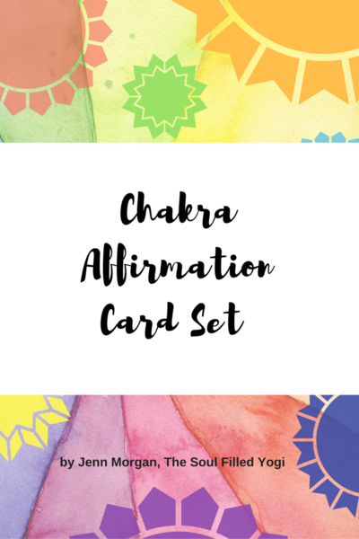 Chakra Affirmation Cards/ Chakra Flashcards 