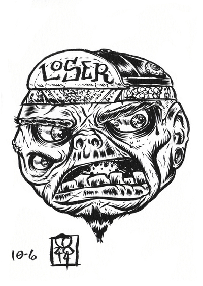 INKtober 2014 MadBalls original art 10-06
