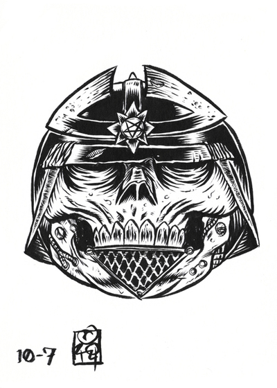 INKtober 2014 MadBalls original art 10-07