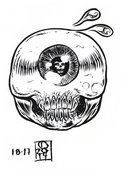 INKtober 2014 MadBalls original art 10-17