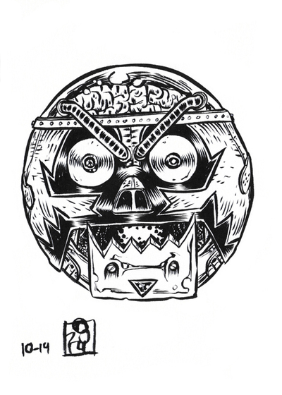 INKtober 2014 MadBalls original art 10-19