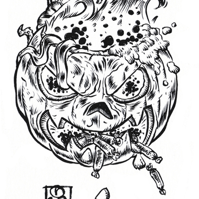 Inktober 2014 madballs original art 10-20 - Thumbnail 4