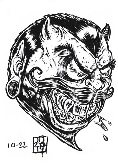 INKtober 2014 MadBalls original art 10-22