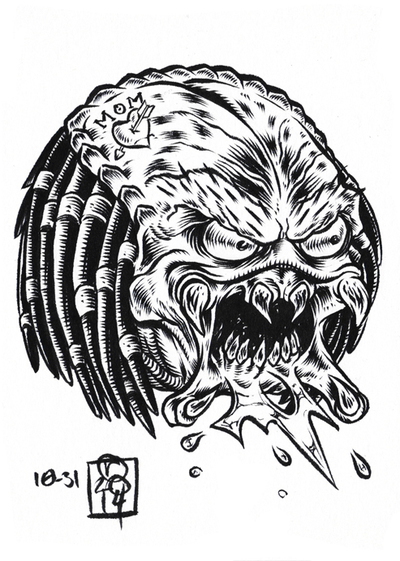 INKtober 2014 MadBalls original art 10-31
