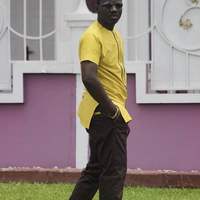 Yellow & Brown Men's Long Sleeve Shirt and Pants African Clothing Men's Wear - Thumbnail 1