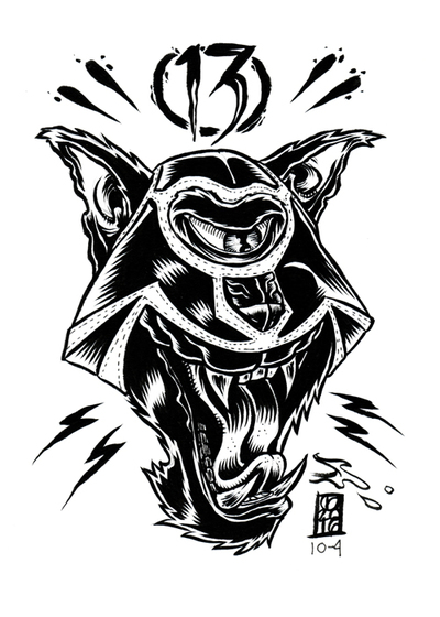 2016 INKtober Original Art 10-4