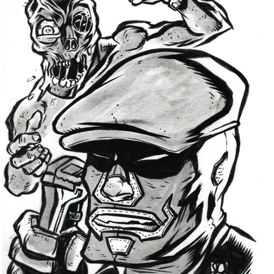 2016 inktober original art 10-8 - Thumbnail 4