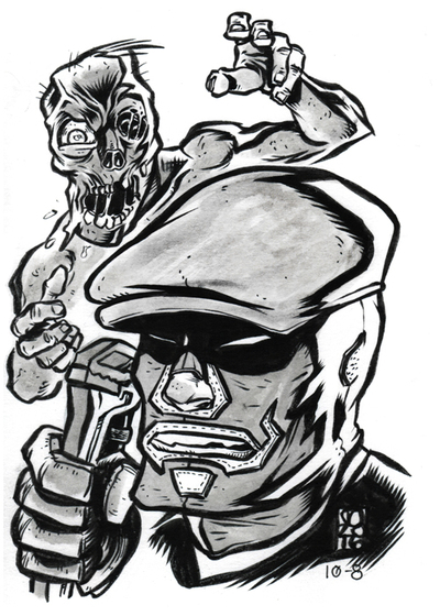 2016 INKtober Original Art 10-8