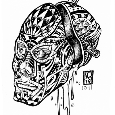 2016 inktober original art 10-11 - Thumbnail 4