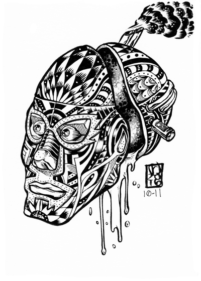 2016 INKtober Original Art 10-11