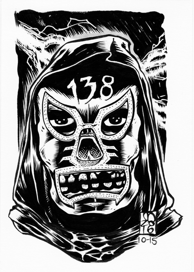 2016 INKtober Original Art 10-15