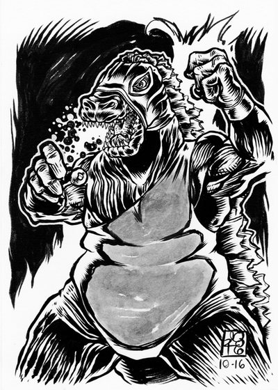 2016 INKtober Original Art 10-16