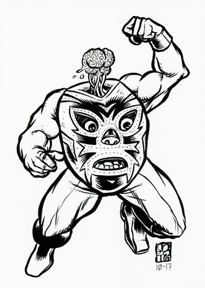 2016 INKtober Original Art 10-17