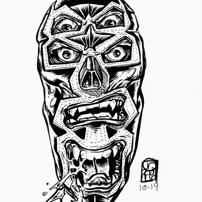 2016 inktober original art 10-19