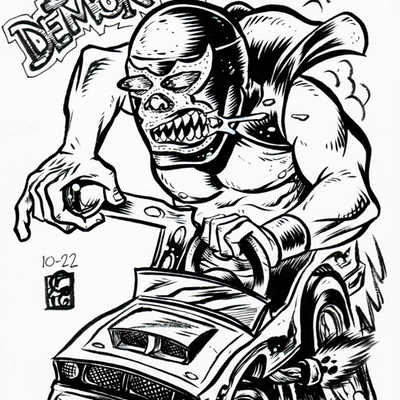 2016 inktober original art 10-22 - Thumbnail 2