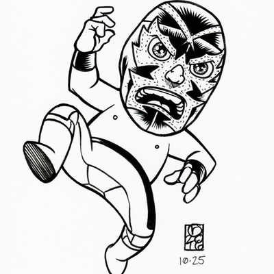 2016 inktober original art 10-25