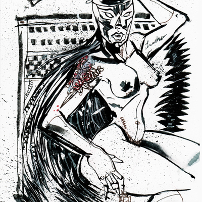 2016 inktober original art 10-28