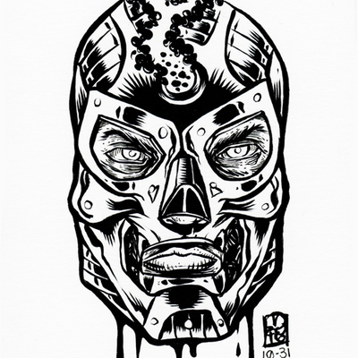 2016 inktober original art 10-31