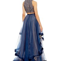 Two Pieces prom dress, sexy prom dress,Charming prom dress, long prom dress,prom dresses, elegant prom dress, prom dress Z62 - Thumbnail 1