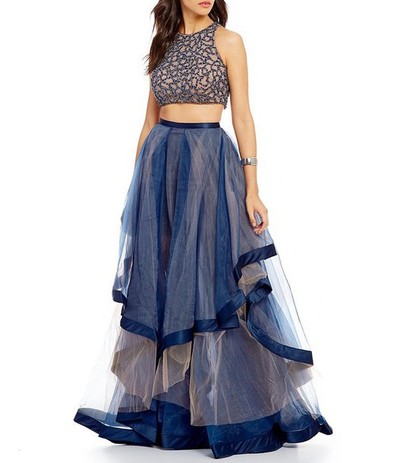 Two Pieces prom dress, sexy prom dress,Charming prom dress, long prom dress,prom dresses, elegant prom dress, prom dress Z62