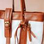 White PU Leather Handbag-2
