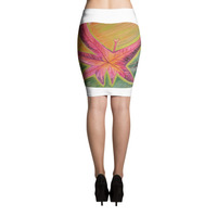 Michael David Art - Brilliant Maple Pencil Skirt - Thumbnail 1