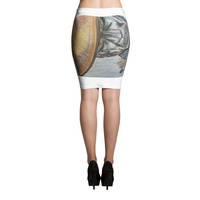 Michael David Art - In November Rain Pencil Skirt - Thumbnail 1