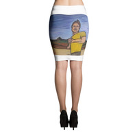 Michael David Art - Chasing the Sun Pencil Skirt - Thumbnail 1