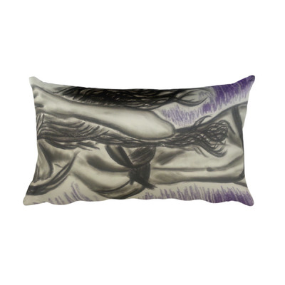 Michael david art - its the hair rectangular pillow