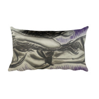 Michael David Art - Its the Hair Rectangular Pillow - Thumbnail 1