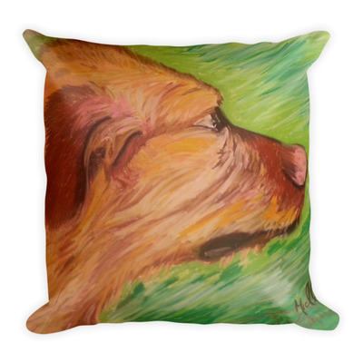 Michael david art - the beachcomber square pillow